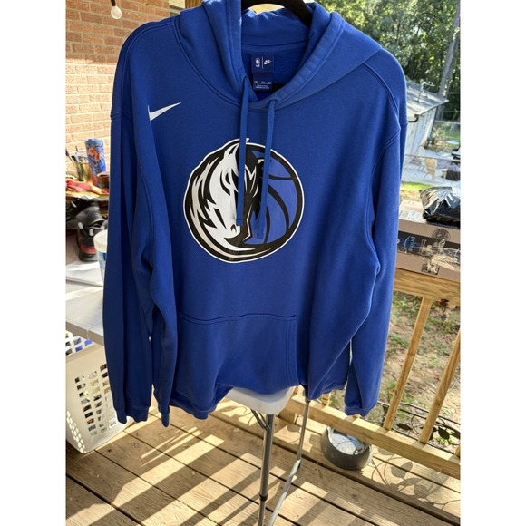 Nike Dallas Mavericks Blue Pullover Hoodie Blue Nike Tag Size 3XL - Picture 1 of 4